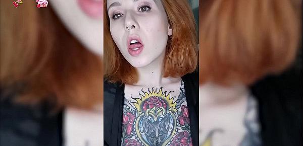  Horny Redhead Girl Play Boobs - Hot Solo